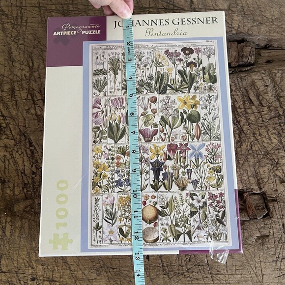 Botanical Johannes Gessner Pentandria Puzzle 1000 pc Victorian Flowers NEW - Picture 7 of 7
